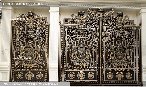 cổng nhôm đúc mẫu 06