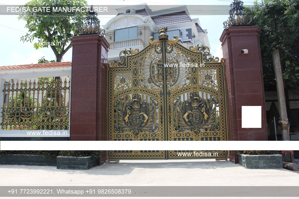 Cổng nhôm đúc phong cách châu âu