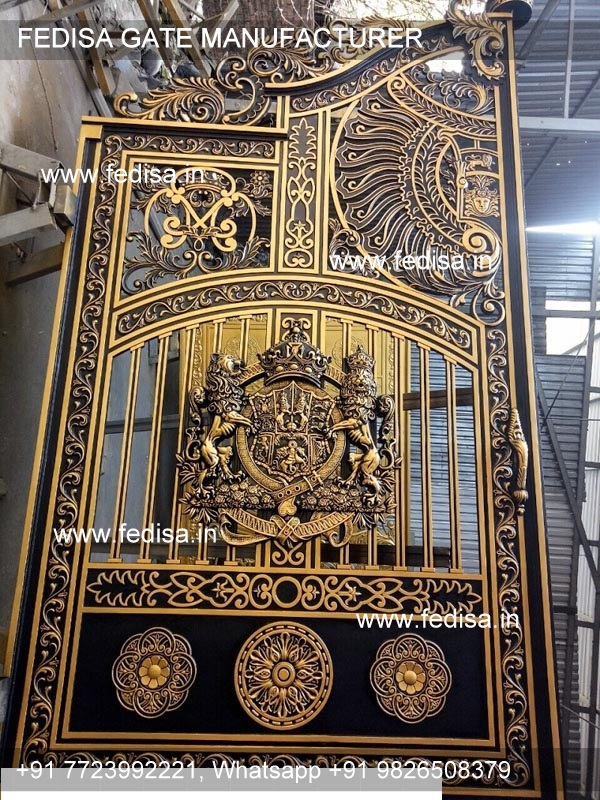 cổng nhôm đúc mẫu 06