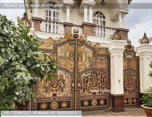 cổng nhôm đúc mẫu 06