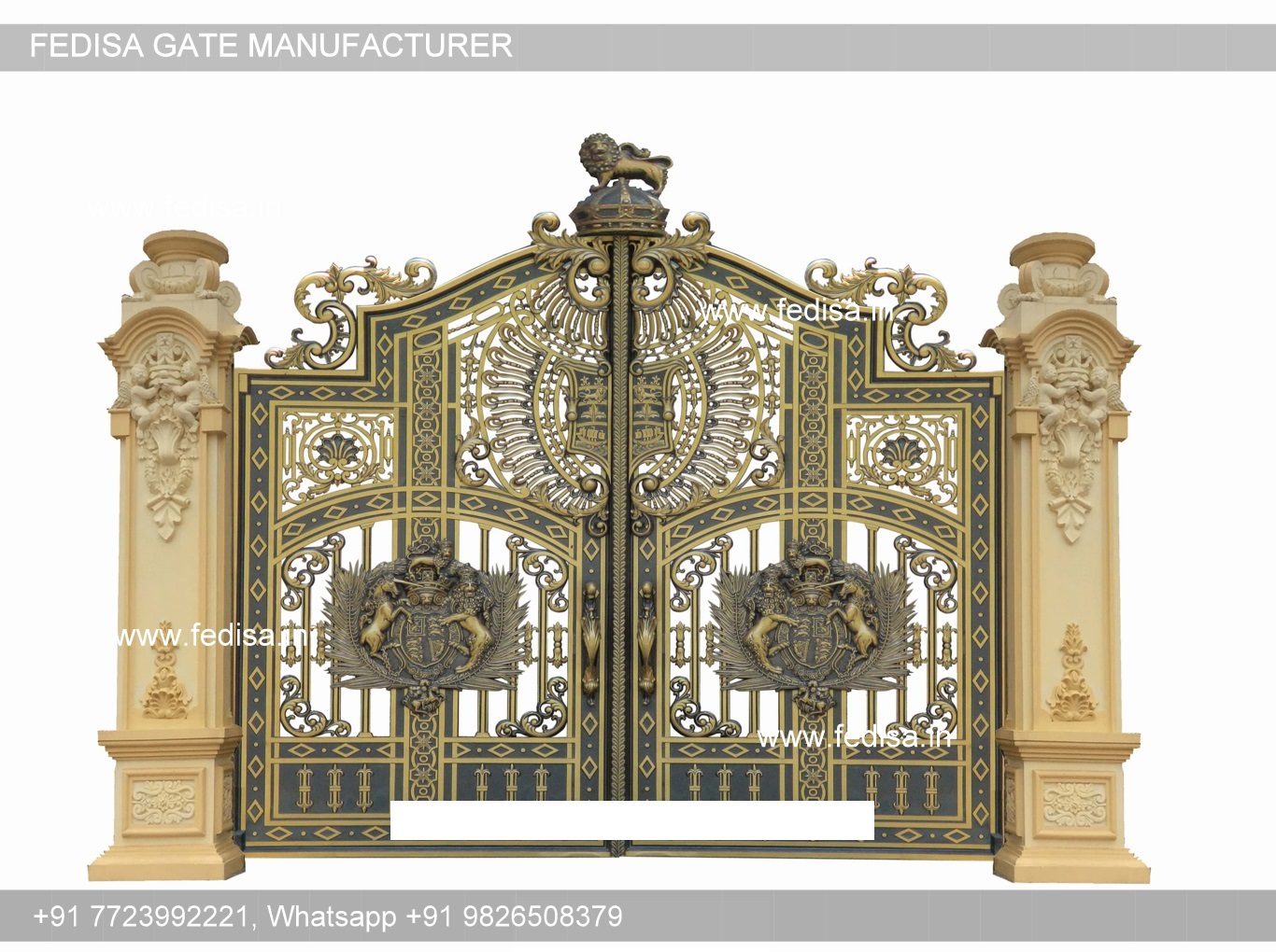 Cổng nhôm đúc mỹ thuật Huỳnh Gia An