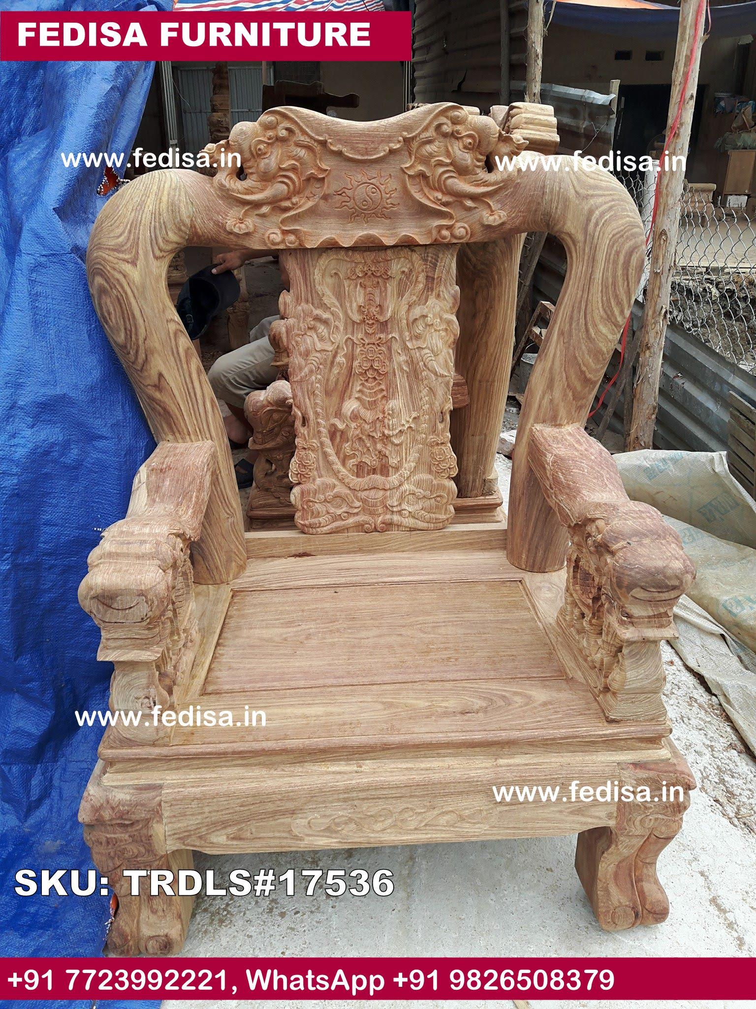 Traditional Teak Wood Sofa Set-0470