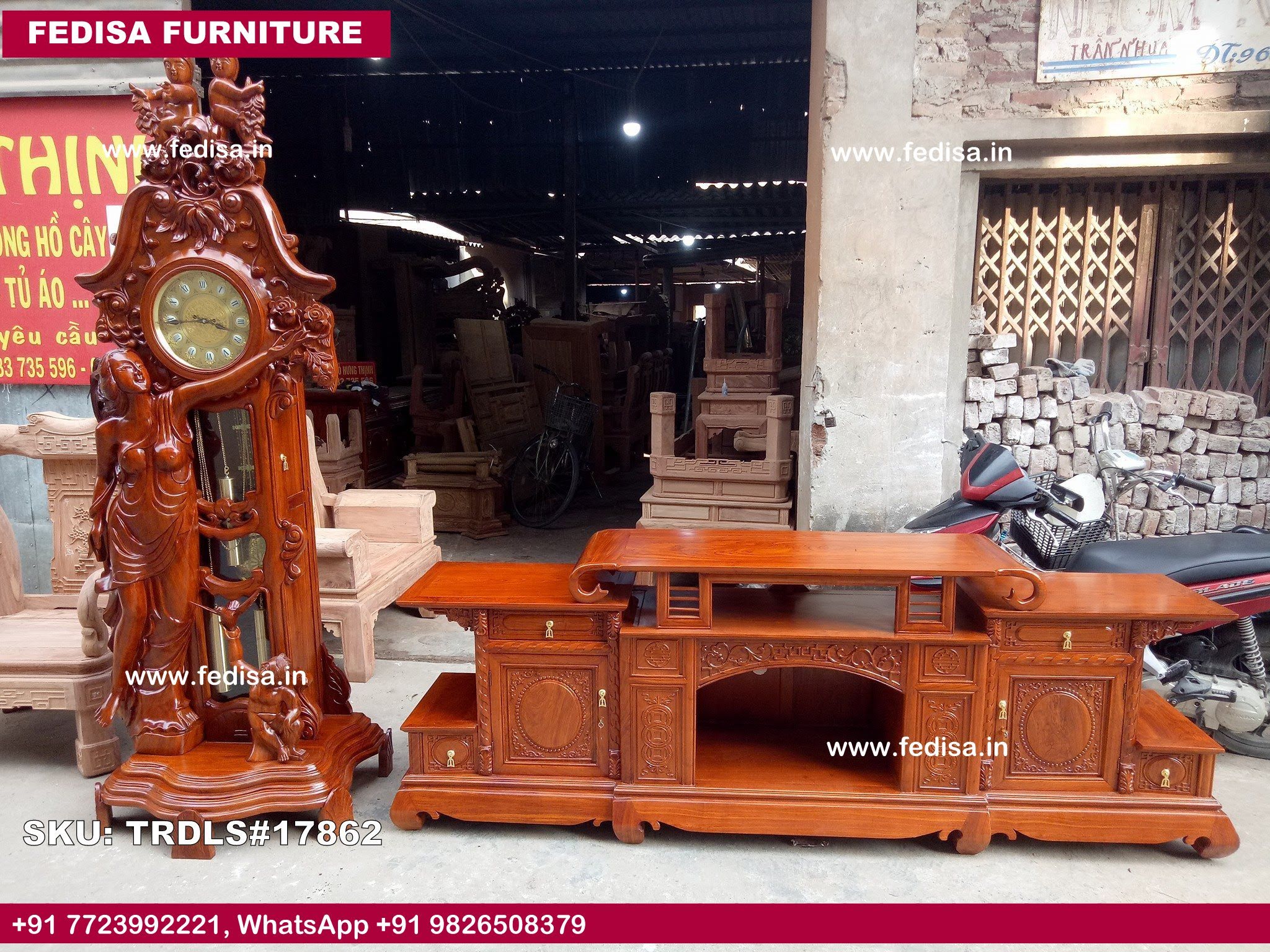 Traditional Teak Wood Sofa Set-0832