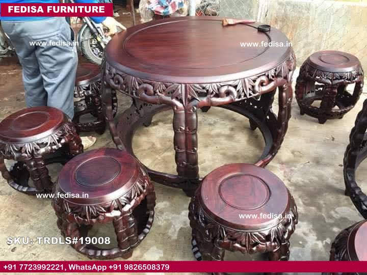 Traditional Teak Wood Sofa Set-0995