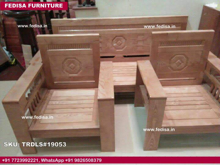 Traditional Teak Wood Sofa Set-1085