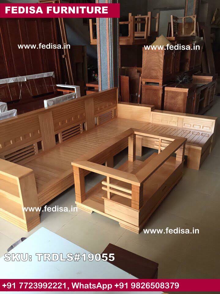 Traditional Teak Wood Sofa Set-1089