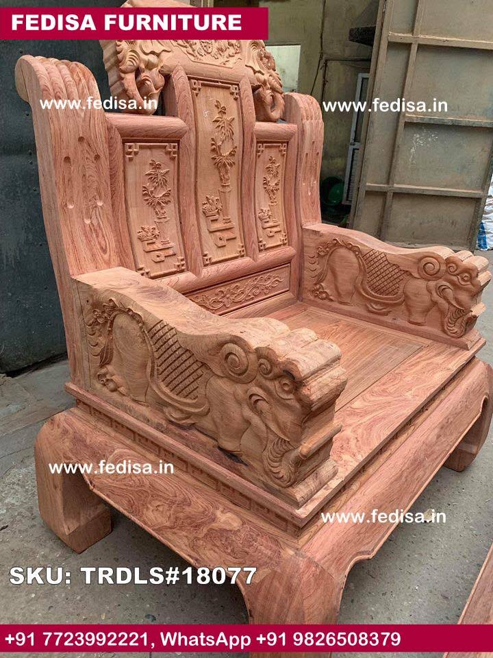 Traditional Teak Wood Sofa Set-1134