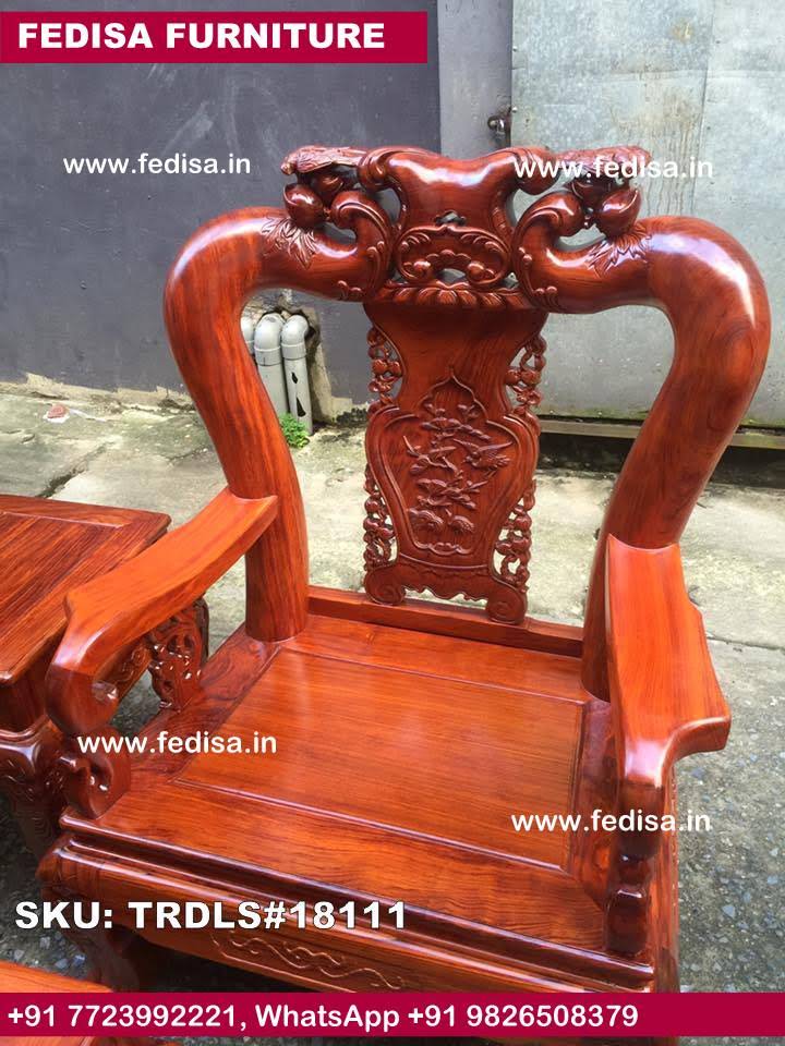 Traditional Teak Wood Sofa Set-1205