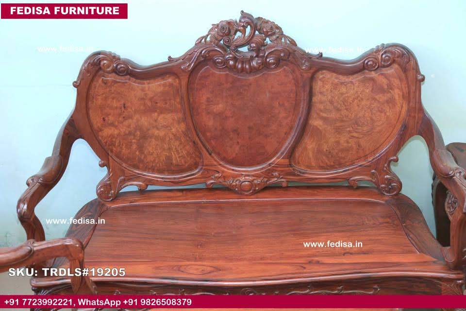Traditional Teak Wood Sofa Set-1392