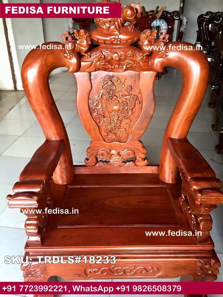 Traditional Teak Wood Sofa Set-1449