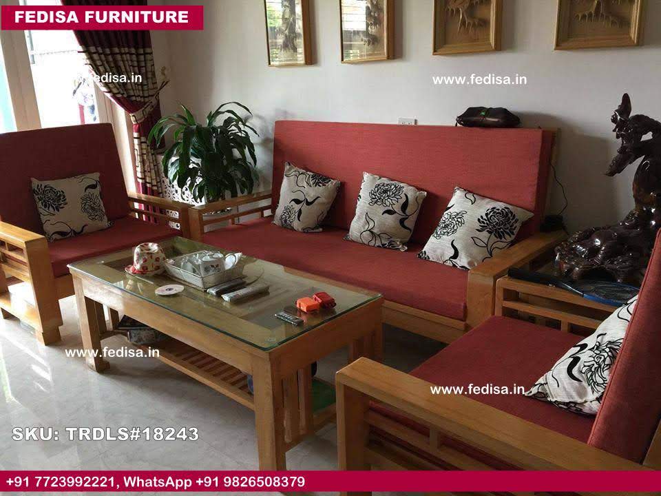 Traditional Teak Wood Sofa Set-1469