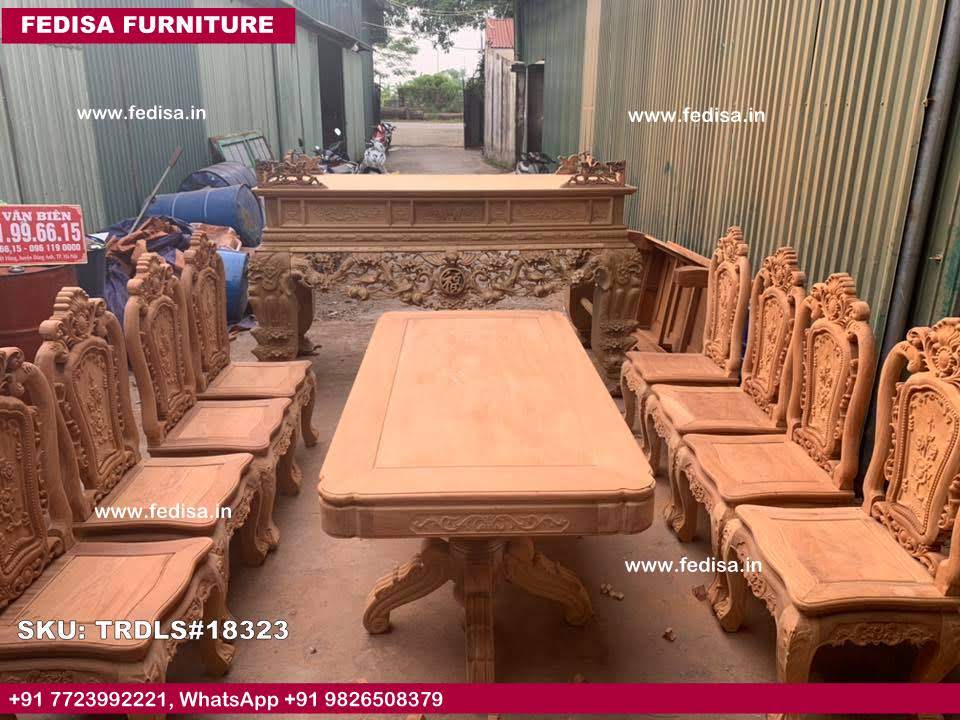 Traditional Teak Wood Sofa Set-1629