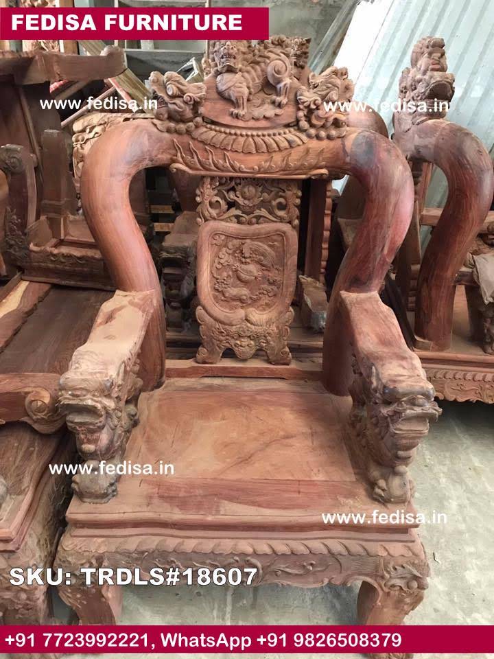 Traditional Teak Wood Sofa Set-1921