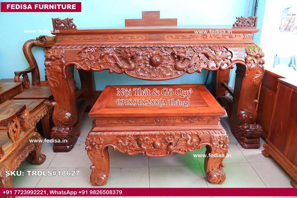 Traditional Teak Wood Sofa Set-1940