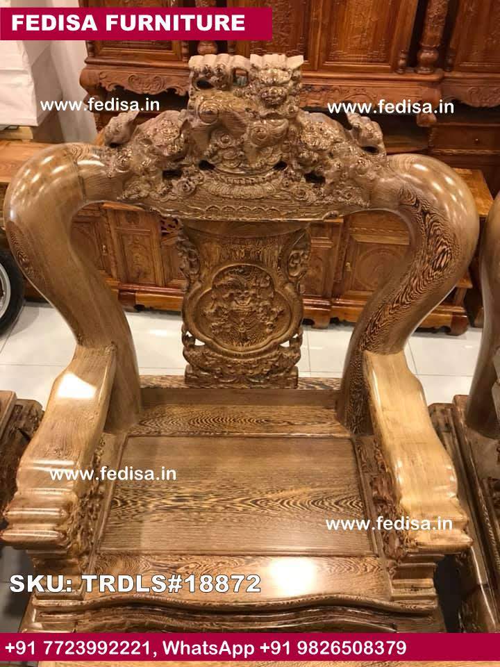 Traditional Teak Wood Sofa Set-2180