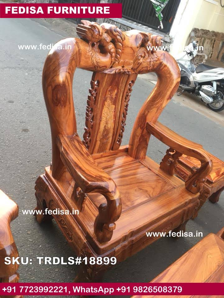 Traditional Teak Wood Sofa Set-2207