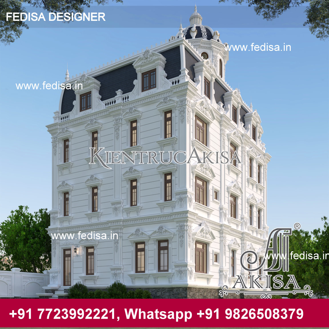 thiết kế biệt thự 3 tầng đẹp