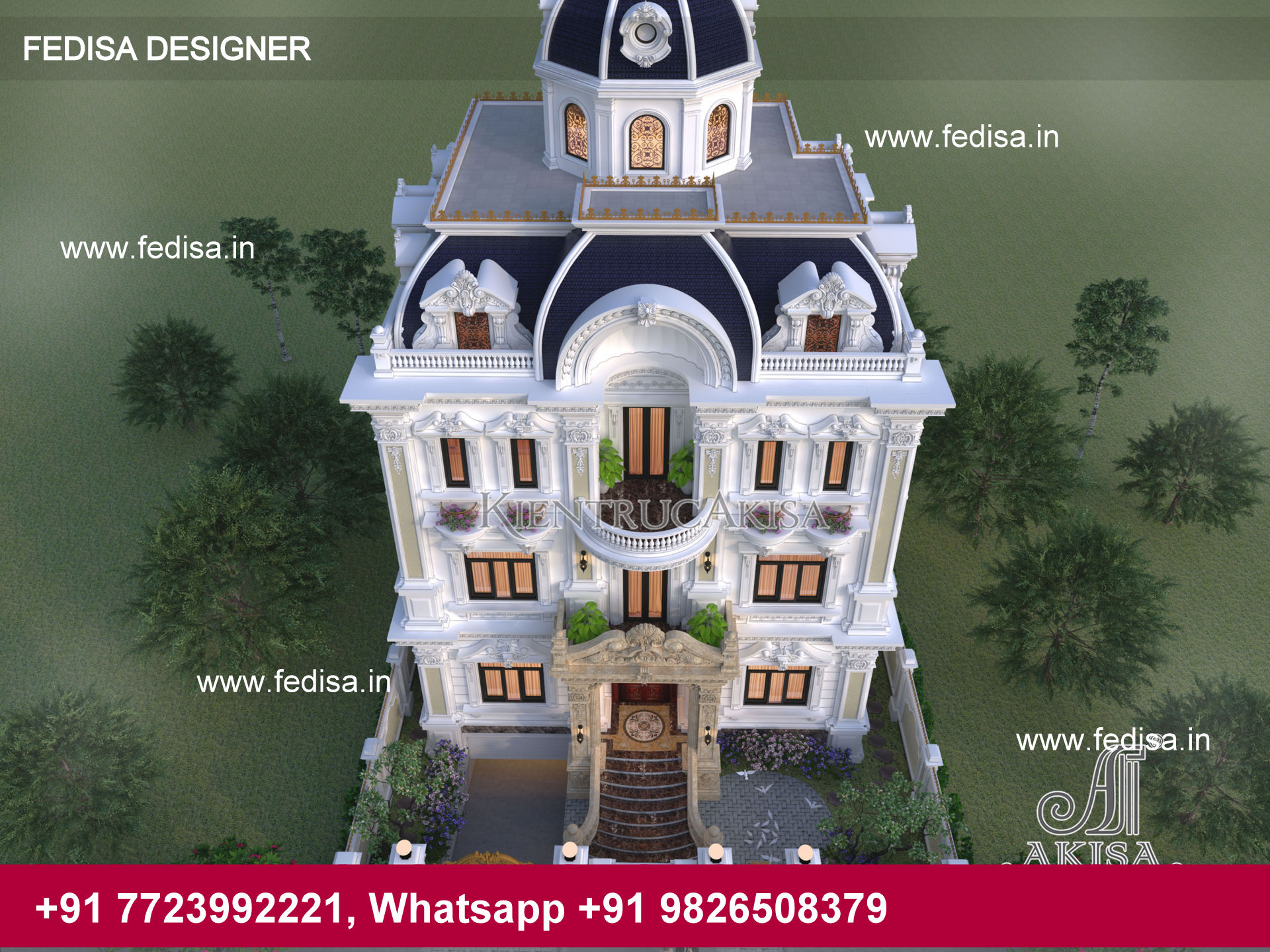 Thiết kế lâu đài biệt thự Pháp