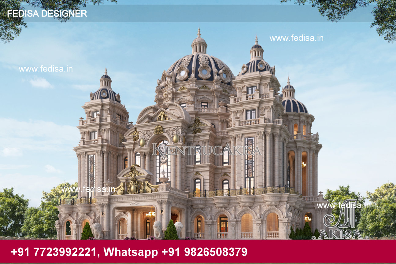 thiết kế lâu đài cổ điển đẹp 5 tầng