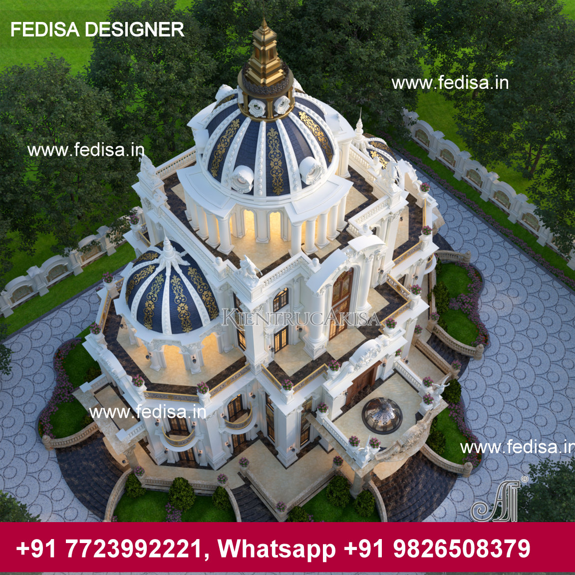 biệt thự lâu đài 4 tầng tân cổ điển Pháp