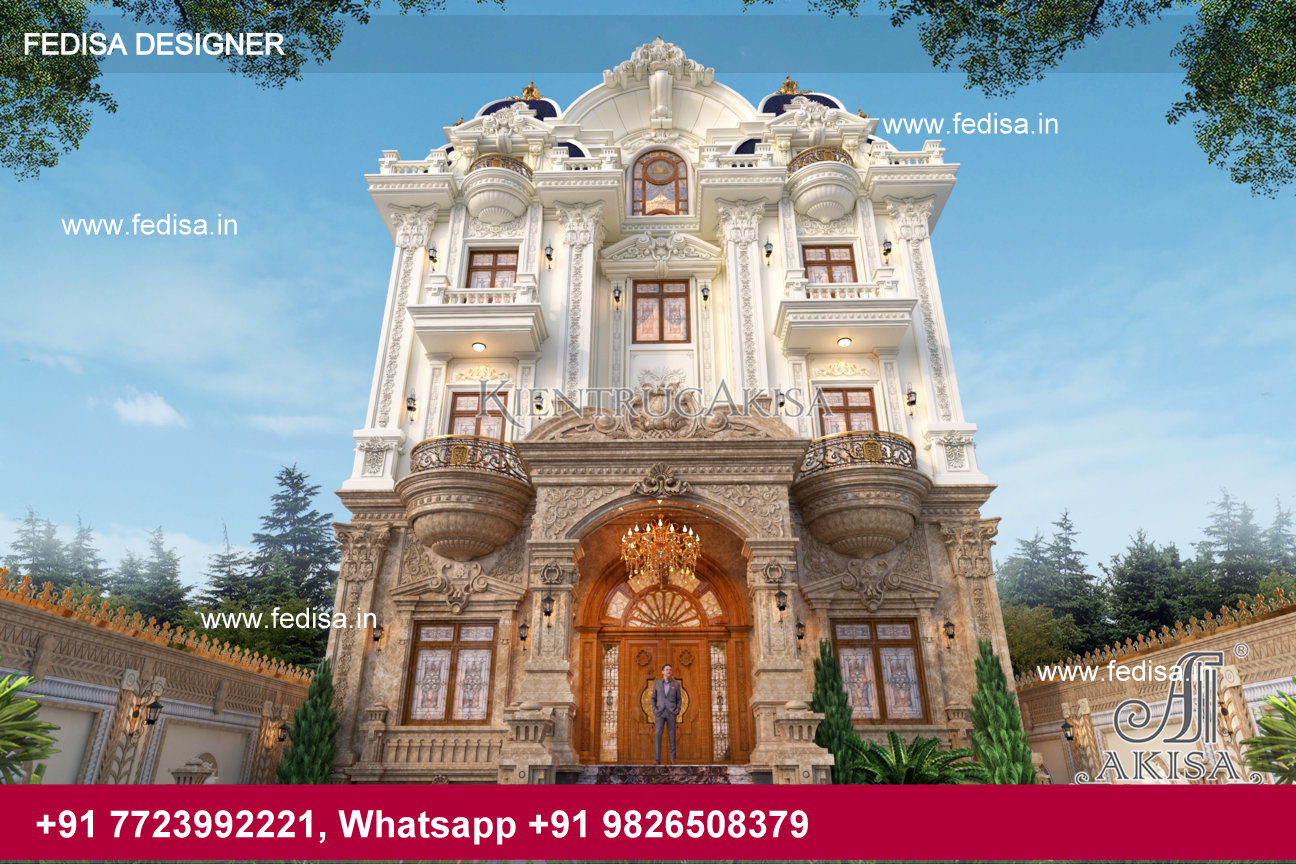 biệt thự lâu đài cổ điển 5 tầng đẹp