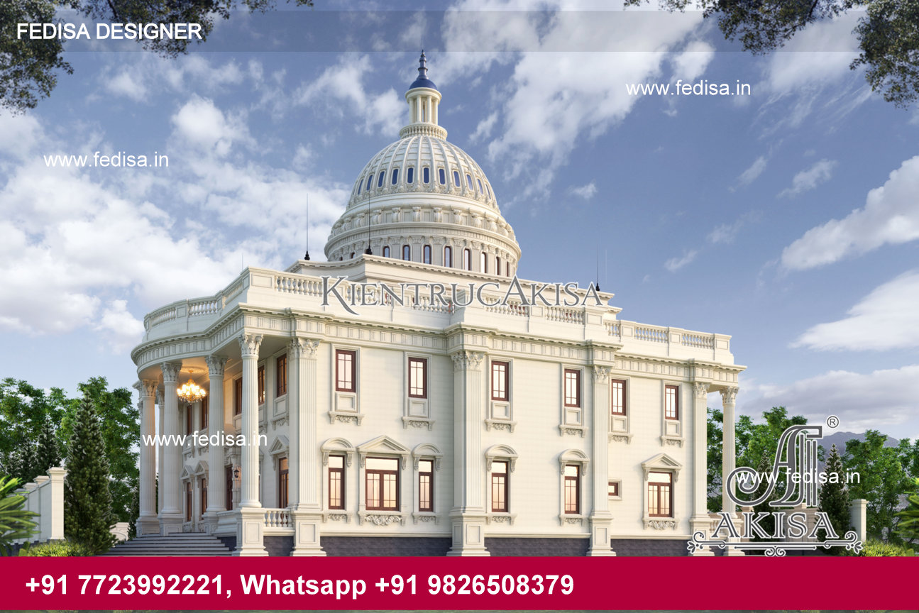 Mẫu biệt thự 2 tầng kiểu Pháp