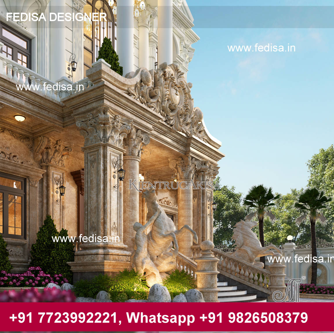 mẫu lâu đài 3 tầng cổ điển đẹp