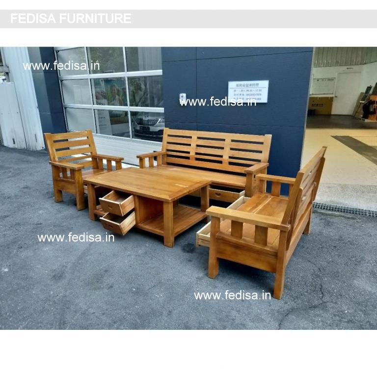 Wooden Sofa Set-0632