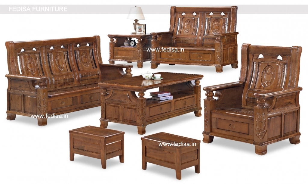 Wooden Sofa Set-0730