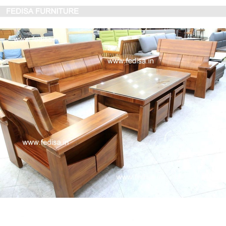 Wooden Sofa Set-0750