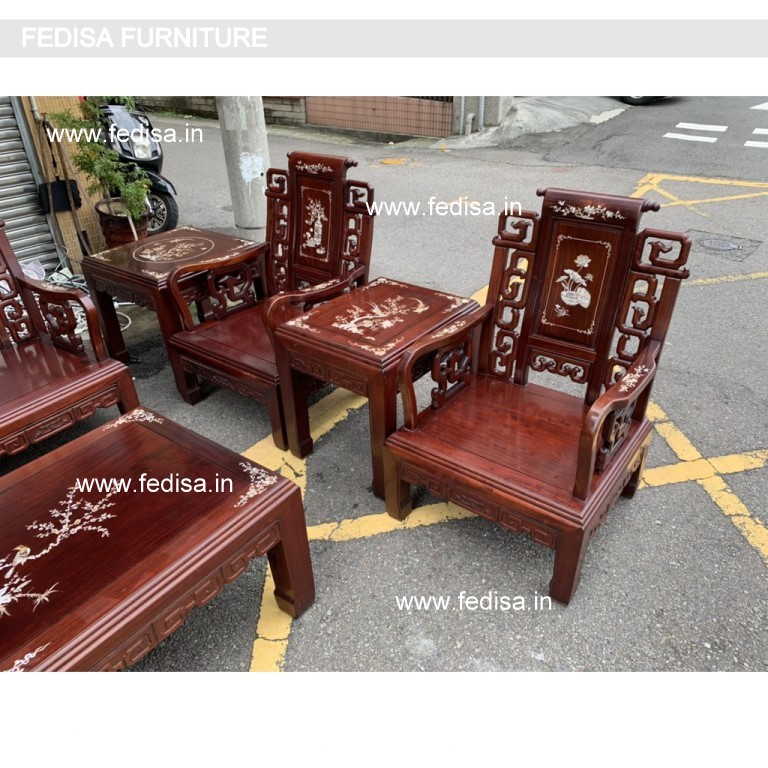 Wooden Sofa Set-0787