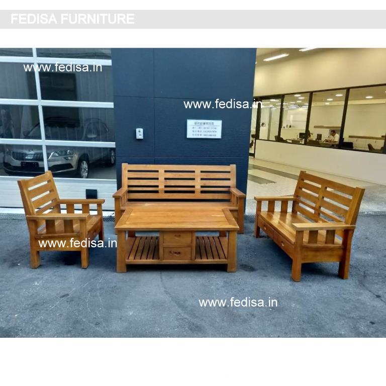 Wooden Sofa Set-0829