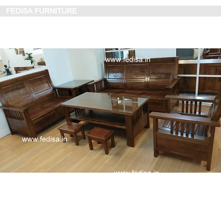 Wooden Sofa Set-0876