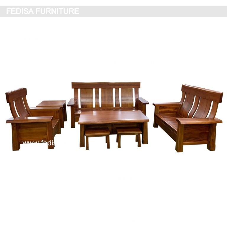 Wooden Sofa Set-0964