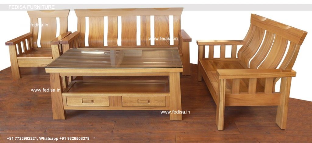 Wooden Sofa Set-1015