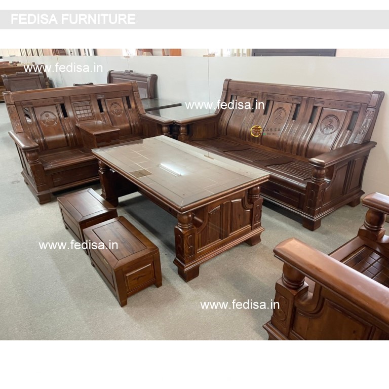 Wooden Sofa Set-1037