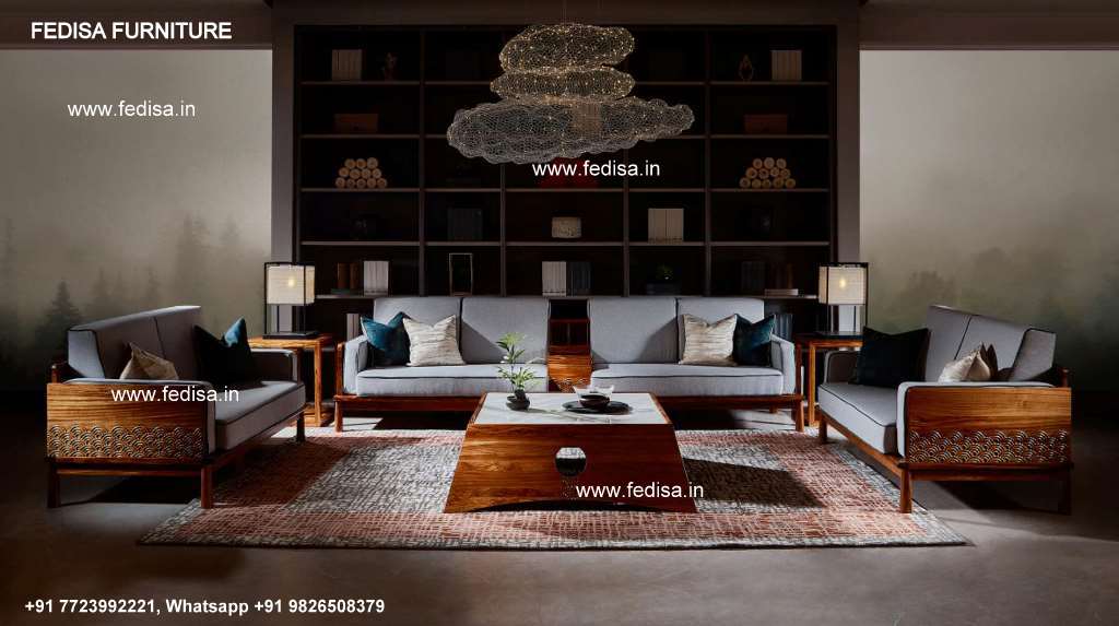 Wooden Sofa Set-1124