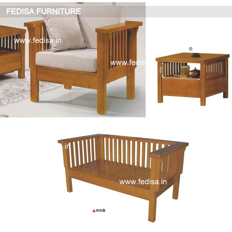 Wooden Sofa Set-1270