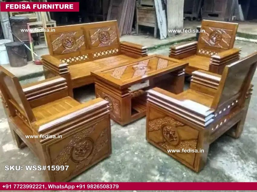 Wooden Sofa Set-1447