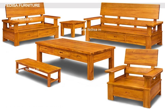 Wooden Sofa Set-1888