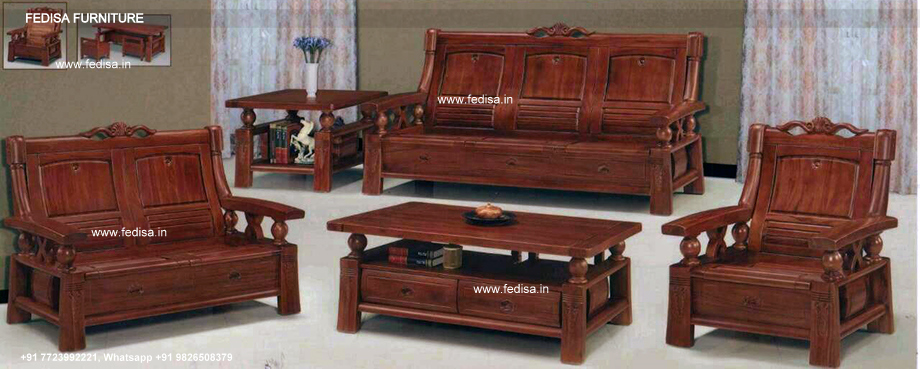 Wooden Sofa Set-2167