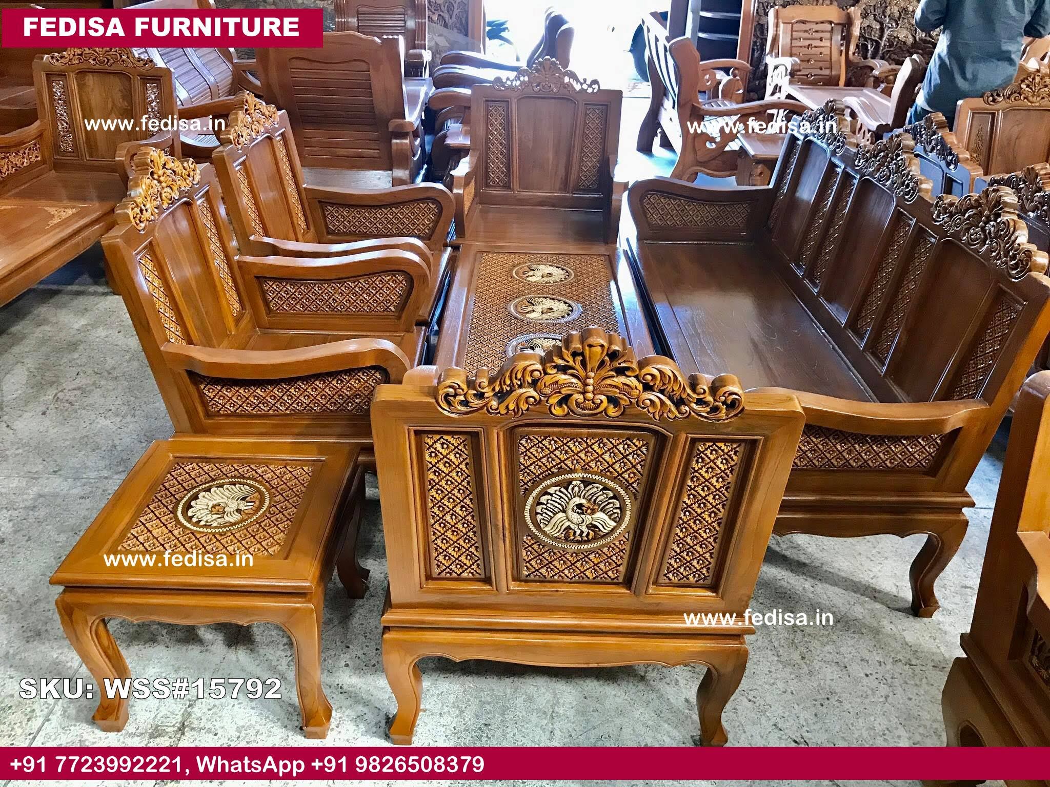 Wooden Sofa Set-2291