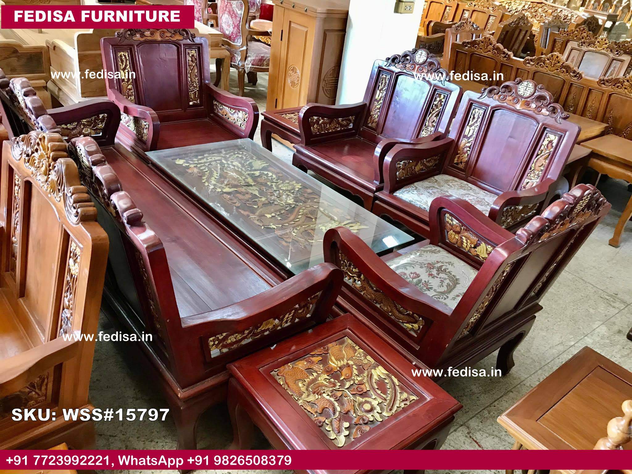 Wooden Sofa Set-2336