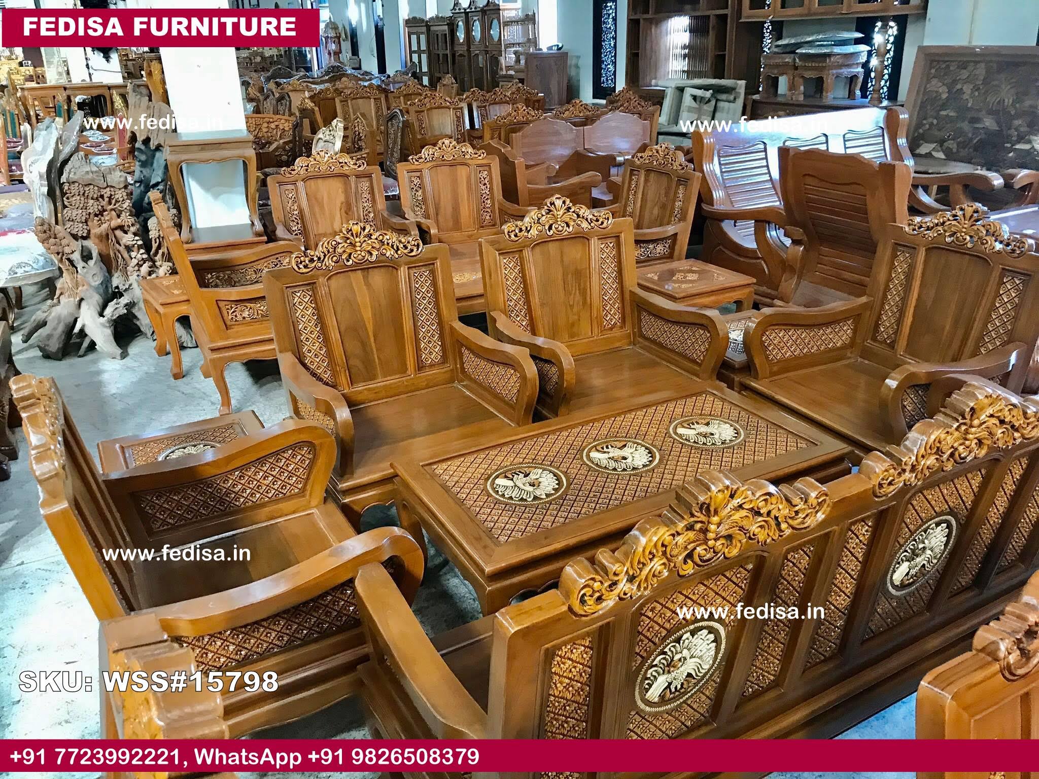 Wooden Sofa Set-2347