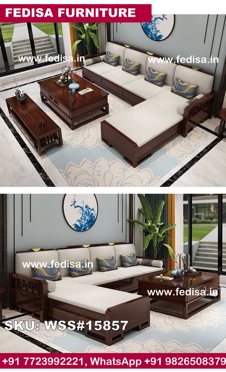Wooden Sofa Set-2613
