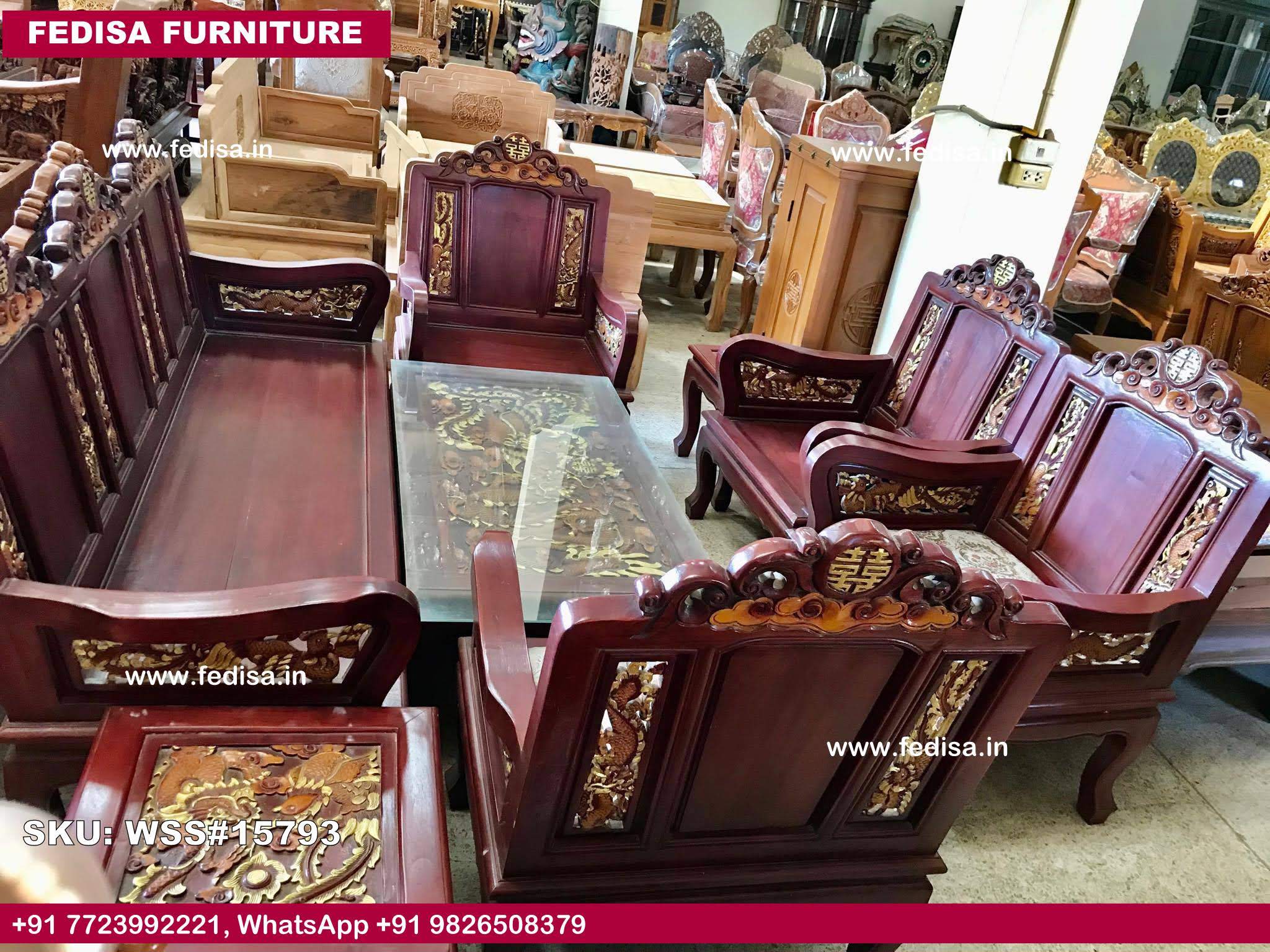 Wooden Sofa Set-2702