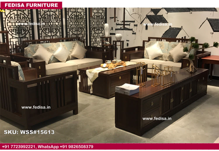 Wooden Sofa Set-2735
