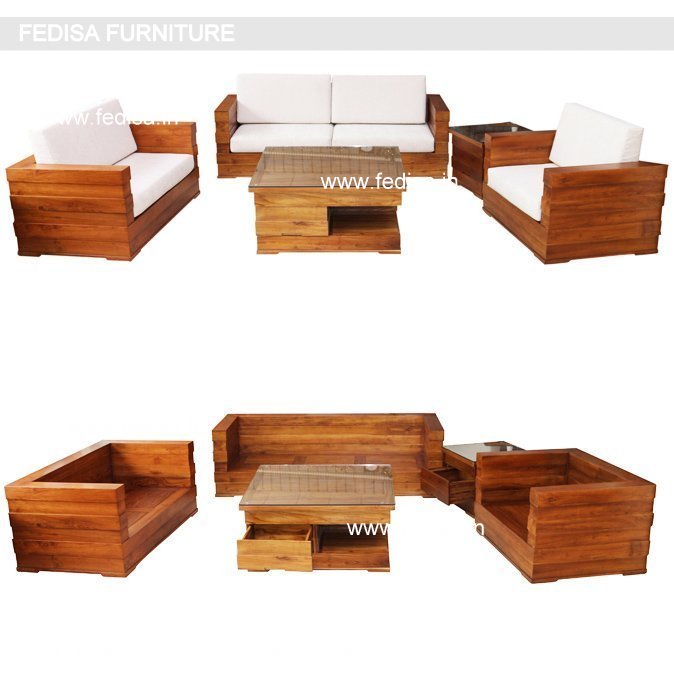 Wooden Sofa Set-2736