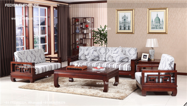 Wooden Sofa Set-2739
