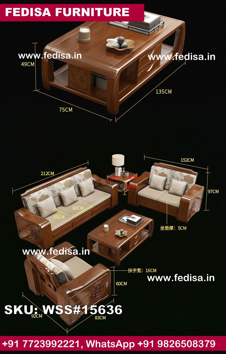 Wooden Sofa Set-2768